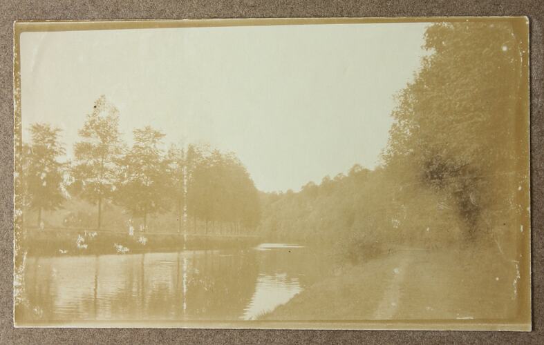 Photograph - Canal, Driver Cyril Rose, World War I, 1916-1919