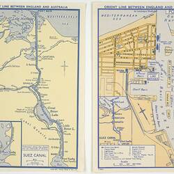 Booklet - Suez Canal & Port Said, Orient Line, 1948