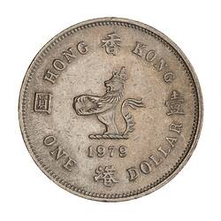 Coin - 1 Dollar, Hong Kong, 1979