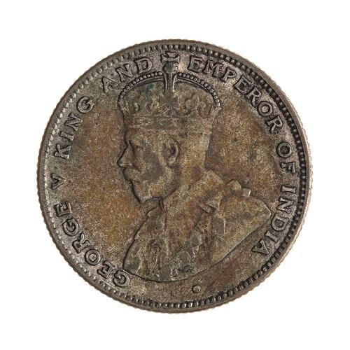 Coin - 20 Cents, Straits Settlements, 1916