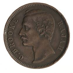 Coin - 1 Cent, Sarawak, 1882