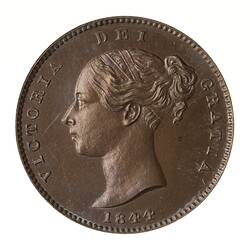 Coin - 1/3 Farthing, Malta, 1844