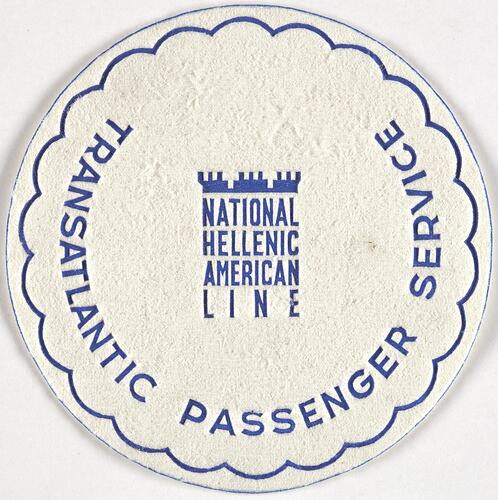 Coaster - Transatlantic Passenger Service, National Hellenic American Line