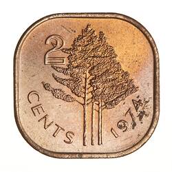 Coin - 2 Cents, Swaziland, 1974
