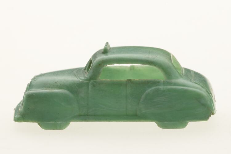 Toy Car - Police, Green Plastic
