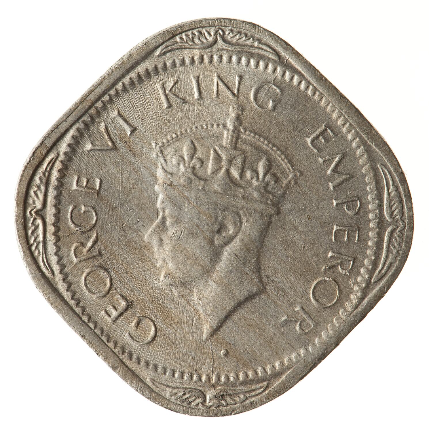 Coin 1 2 Anna India 1947 1-anna-longmans-indian-token-coins-tokens-numista