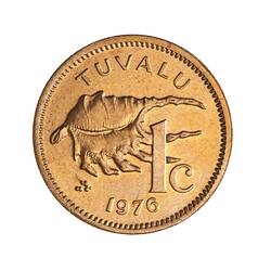 Coin - 1 Cent, Tuvalu, 1976