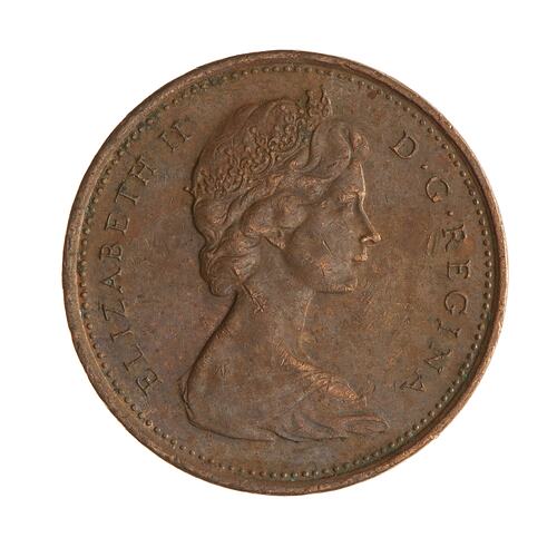 Coin - 1 Cent, Canada, 1975