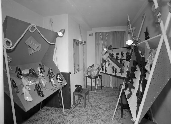 Shoe Shop Interior, Melbourne, Victoria, 1955