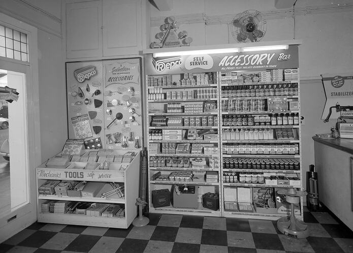 Repco Product Display, Melbourne, Victoria, 1956