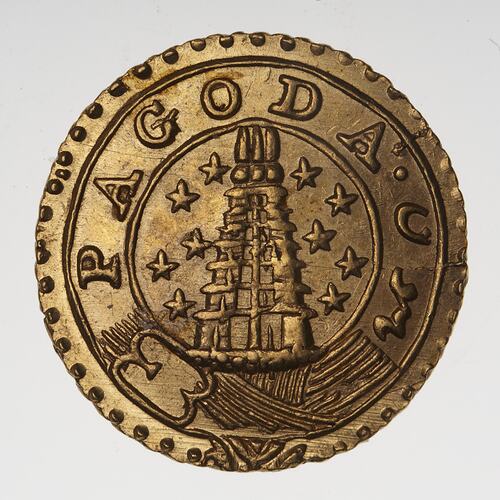 Coin - 1 Pagoda, Madras Presidency, India, 1808-1815
