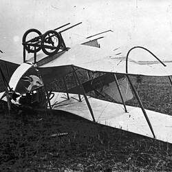 Photograph - Avro Type Duigan Biplane, Accident, Keilor February 1913