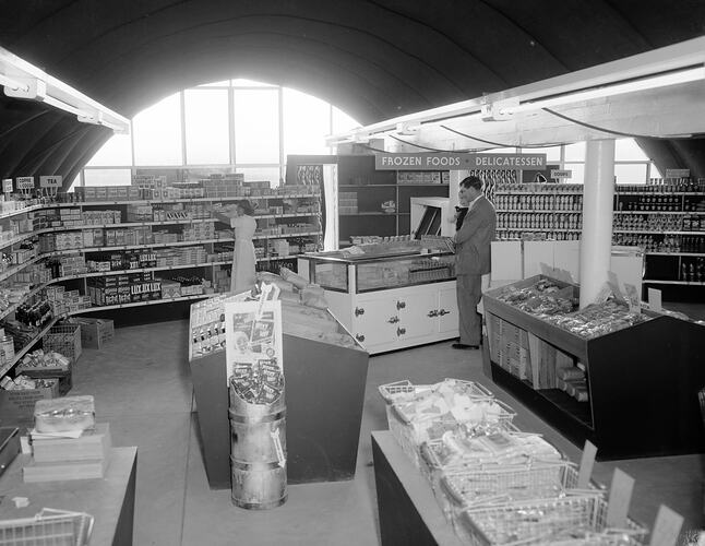 Interior of Grocery Store, Moorabbin, Victoria, Sep 1954