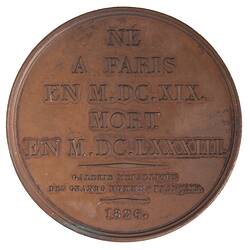 Medal - Jean Baptiste Colbert, France, 1826