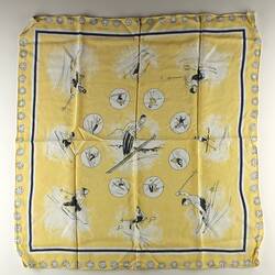Neck Scarf  - Yellow & Blue
