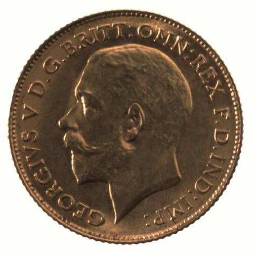 Australia, 1/2 Sovereign, Obverse
