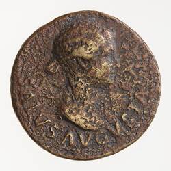 Coin - Dupondius, Emperor Tiberius, Ancient Roman Empire, 21-22 AD