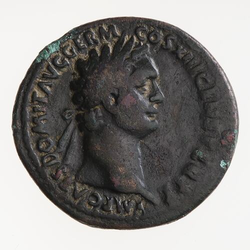 Coin - As, Emperor Domitian, Ancient Roman Empire, 87 AD