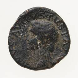 Coin - As, Emperor Tiberius, Ancient Roman Empire, after 22 AD