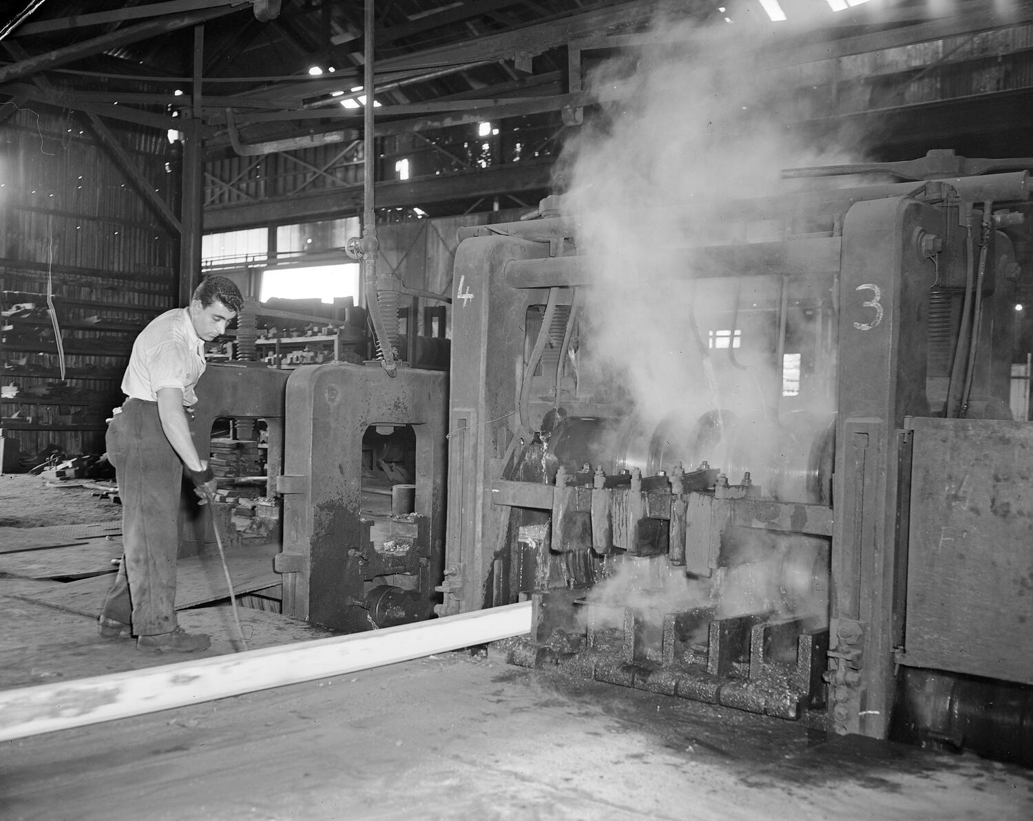 Negative - Melbourne Iron & Steel Mills, Factory Interior, Victoria, 13 ...