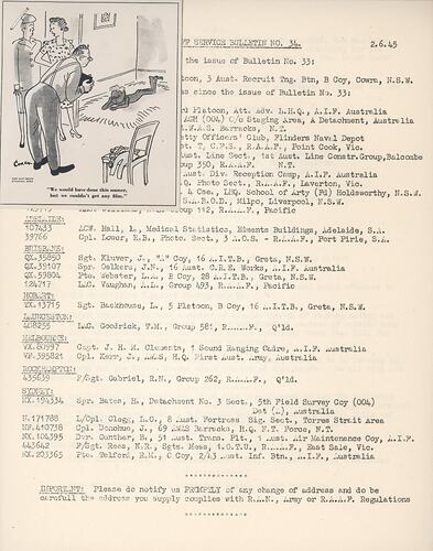 Bulletin - 'Kodak Staff Service Bulletin', No 34, 02 June 1945