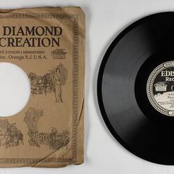 Disc Recording - Edison, Double-Sided, 'Home To Our Mountains' & 'Praise Ye', 1919-1929