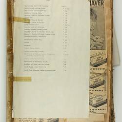 Scrapbook - Kodak Australasia Pty Ltd, Advertising Clippings, 'Travel, Islands, Rail Etc.', Coburg, 1955-1959