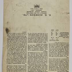 Publicity Leaflet - E.G. Acheson Ltd, Lubricating Compounds, 1935
