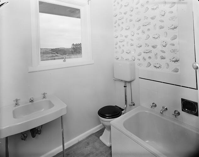 View of a Bathroom, Bayswater, Victoria, 23 Aug 1959