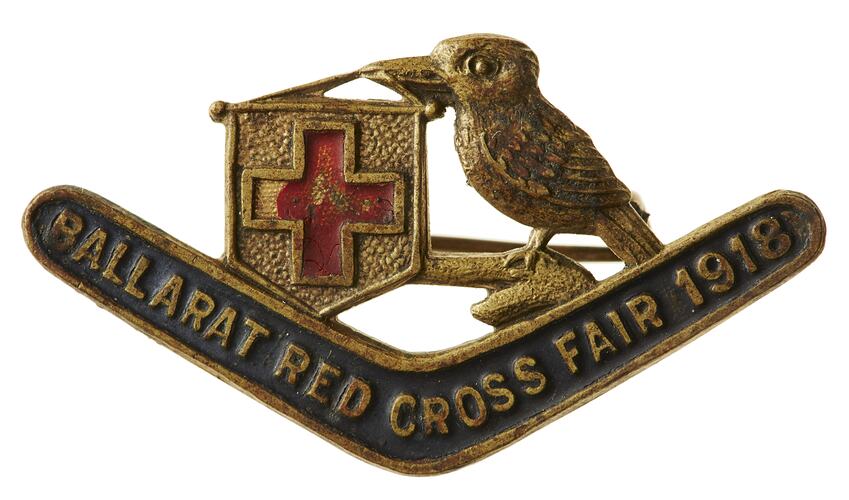 Badge - Ballarat Red Cross Fair, Victoria, Australia, World War I, 1918