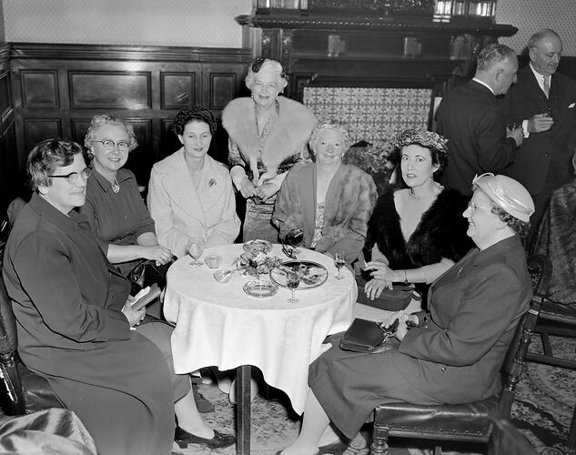 Dunlop Australia Ltd, Women at a Table, Hotel Australia, Victoria, 02 Oct 1959