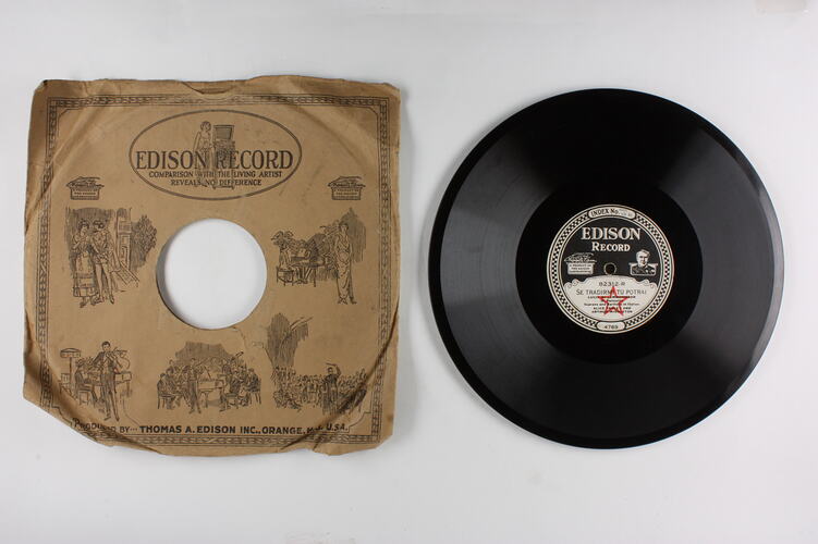 Disc Recording - Edison, Double-Sided, 'Se Tradirmi Tu Portrai' and 'La Serenata', 1919-1929