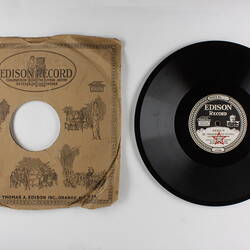Disc Recording - Edison, Double-Sided, 'Se Tradirmi Tu Portrai' and 'La Serenata', 1919-1929