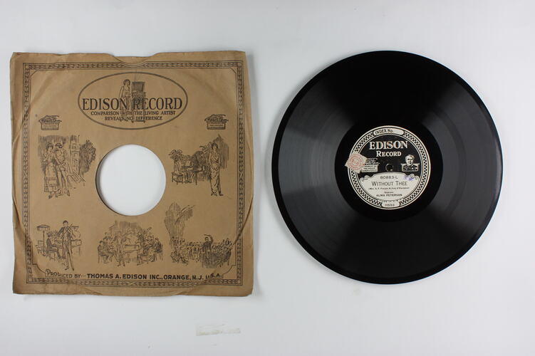 Disc Recording - Edison, Double-Sided, 'Without Thee' & 'A Birthday',1927-1929