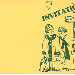 Invitation - 25th Anniversay of Settlement in Australia, John & Barbara Woods, Lalor, 1982