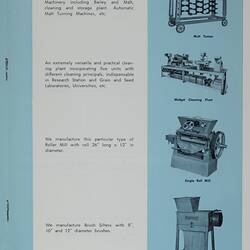 Page with photo images and printed descriptive text.