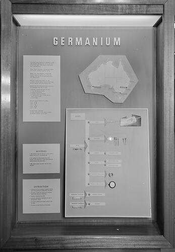 Germanium display, Institute of Applied Science (Science Museum), Melbourne, 1960s