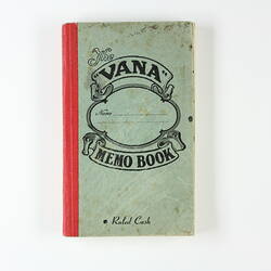 Memo Book - Italian Recipes, Melbourne, circa 1950s