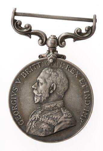 Medal - Military Medal, King George V, 1st Issue, Great Britain, Private W.P. McDonnell, 1916-1919 - Obverse