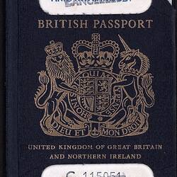 Passport - British, Issued to George Kyriakides, Canberra, Australia,15 May 1972