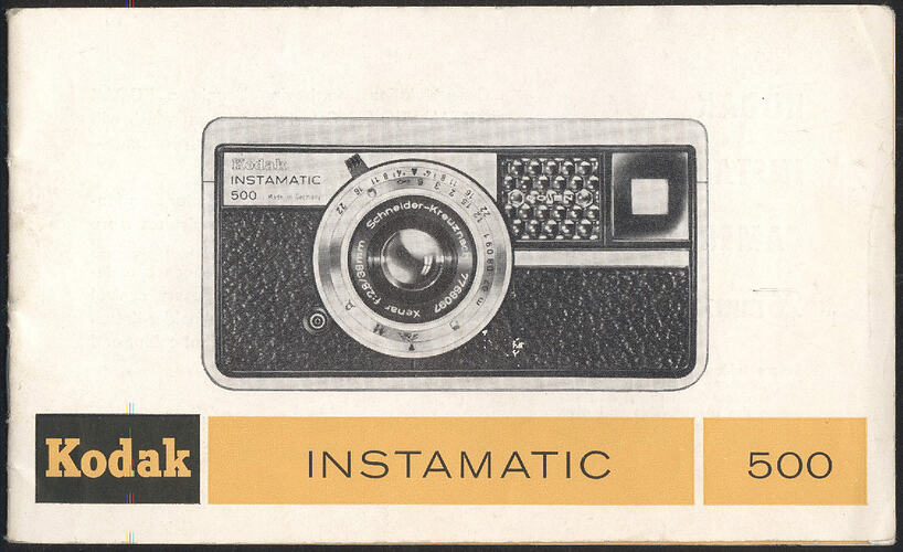 User Guide - Kodak Aktiengesellschaft, 'Instamatic 500', May 1963