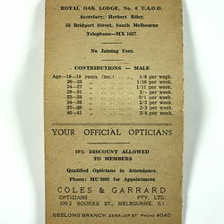 Open printed pamphlet.