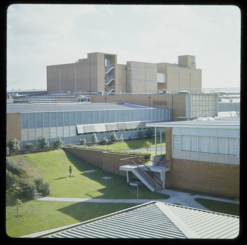 Kodak Australasia Pty Ltd, Exterior View of Testing & Emulsion Coating Buildings, Coburg, 1969