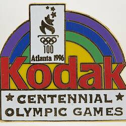 Lapel Pin - Kodak, Centennial Olympic Games, 1996