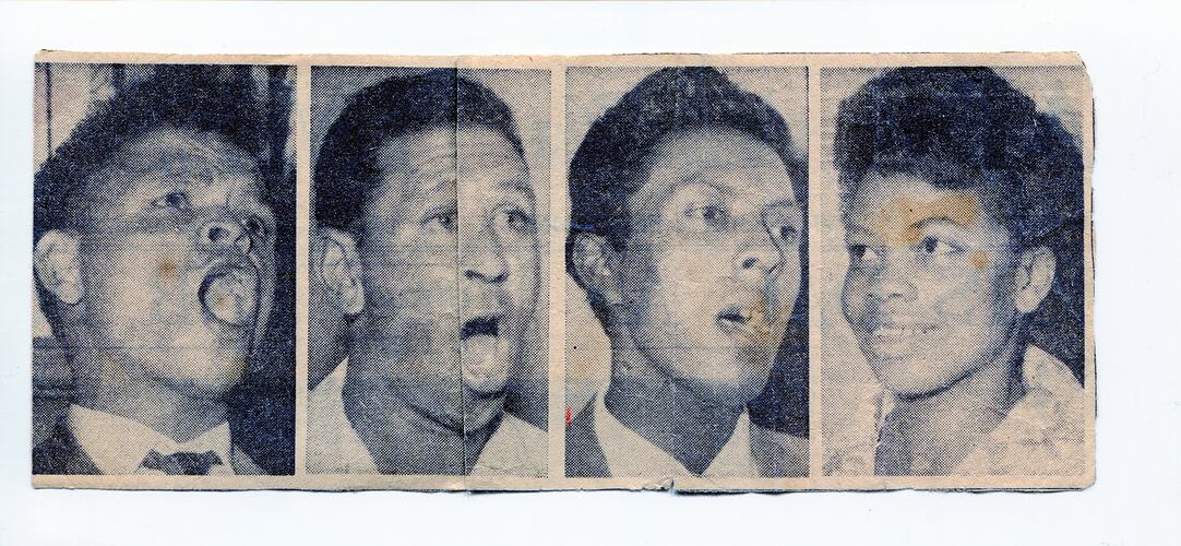 Newspaper Clipping - Eoan Group, Sylvia Boyes, South Africa, 1958