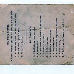 Certificate - Girl Guides, Sylvia Boyes, South Africa, 22 Jun 1953