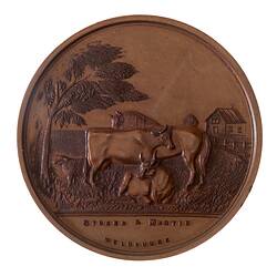 Medal - St Arnaud Pastoral and Agricultural Society Bronze Prize, c. 1880 AD
