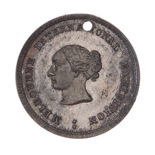 Medal - Melbourne International Exhibition Commemorative, 1880 AD