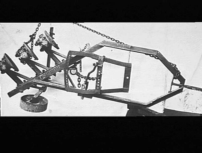 `SMYTHE' 3 FURROW TRACTOR ATTACHED PLOW: 12TH MARCH 1947