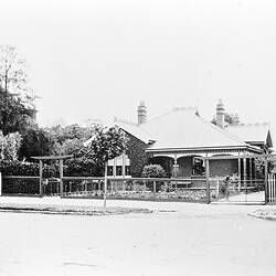 Negative - Charles Marshall's Residence, Coburg, Victoria, pre 1915
